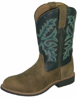 Twisted X YTH0003 for $99.99 Youths Round toe Western Boot with Bomber Leather Foot and a Round Toe